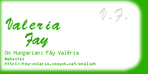 valeria fay business card